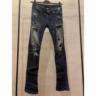 極美品 LGB パイソン柄 スキニー ブーツカット ストレッチ デニム 29 極美品 LGB パイソン柄 スキニー ブーツカット ストレッチ デニム 29
