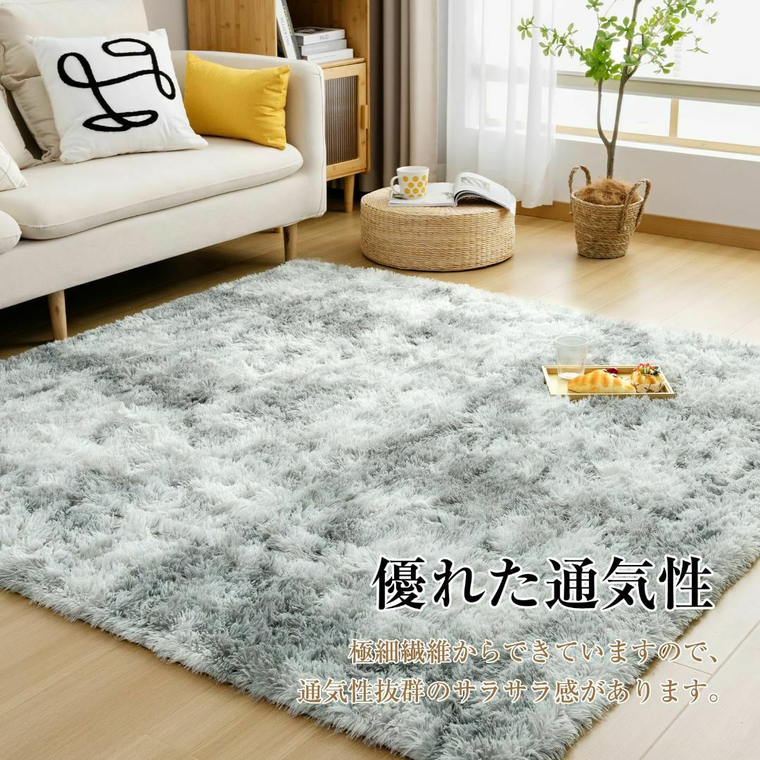 色: グレー】Softime ラグ カーペット シャギーラグ 円形 直径 色: グレー】Softime ラグ カーペット シャギーラグ 円形 直径