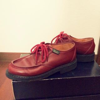 paraboot 赤 革靴(ローファー/革靴)
