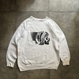 ヴィンテージ(VINTAGE)の60s ヴィンテージスウェット USA製 ホワイト the who インディアン(スウェット)