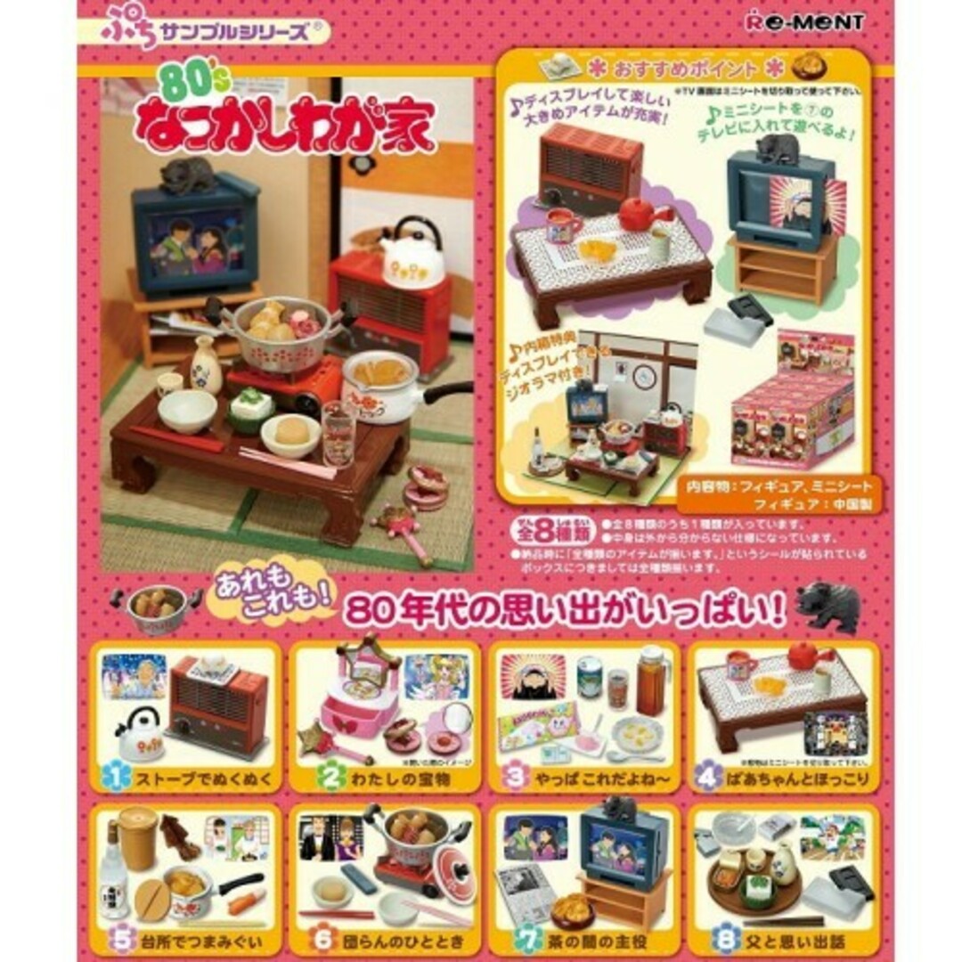 Re-MeNT - 80'sなつかしわが家 リーメント ぷちサンプル 新品 Re-MeNT - 80'sなつかしわが家 リーメント ぷちサンプル 新品