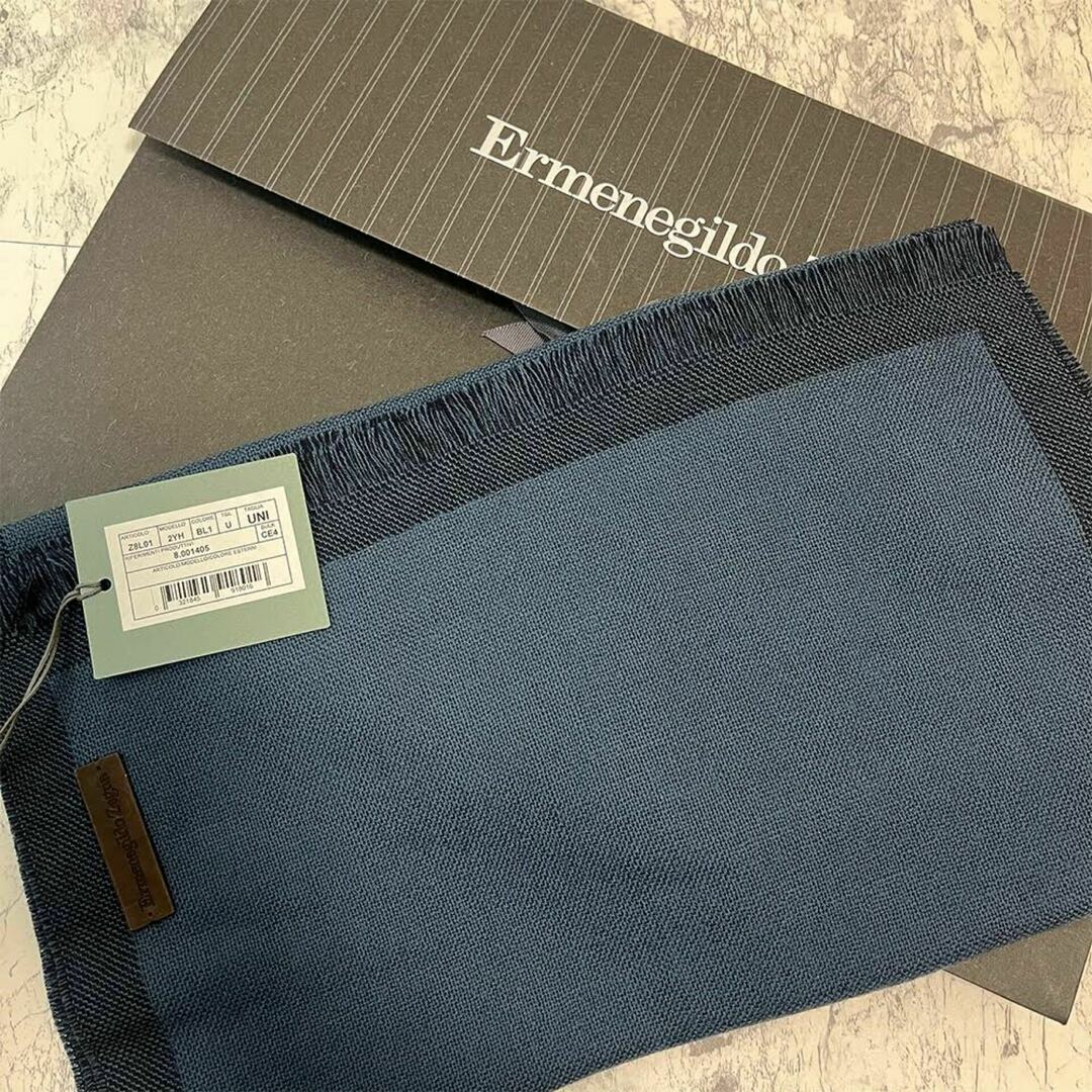 新品・未使用】Ermenegildo Zegna ゼニア マフラー 新品・未使用】Ermenegildo Zegna ゼニア マフラー