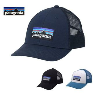 パタゴニア(patagonia)のPatagonia パタゴニア P-6 Logo Lopro Trucker 38283 NVYB / BLK / WIWAトラッカーキャップ メッシュ 帽子 アウトドア 売れ筋 pat0163 2.ブラック(キャップ)