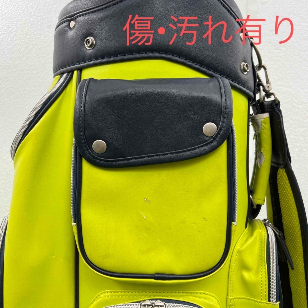 マンシングウェア Munsingwear キャディバッグ 9インチ イエロー マンシングウェア Munsingwear キャディバッグ 9インチ イエロー