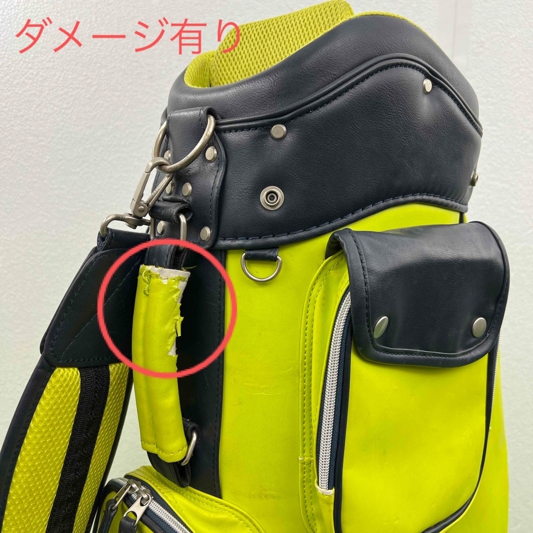 マンシングウェア Munsingwear キャディバッグ 9インチ イエロー マンシングウェア Munsingwear キャディバッグ 9インチ イエロー