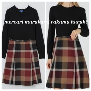 ブルーレーベルクレストブリッジ(BLUE LABEL CRESTBRIDGE)のブルーレベルクレストブリッジ　ニットワンピース(ひざ丈ワンピース)