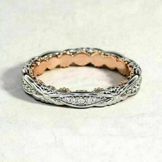 780 シルバー リング ハワイアンジュエリー czダイヤモンド 細 結婚式(リング(指輪))