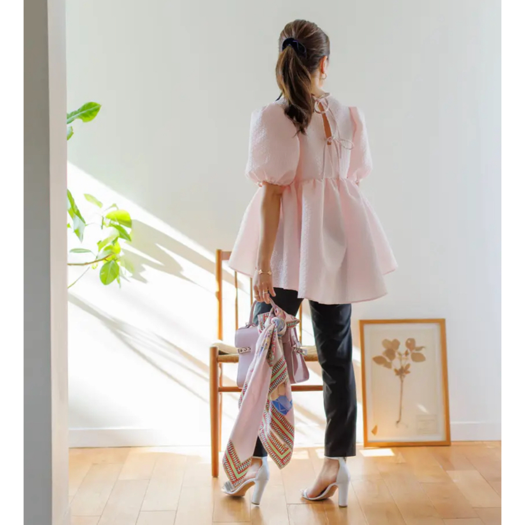 bluelea jacquard blouse ブルレア ジャガード ブラウス bluelea jacquard blouse ブルレア ジャガード ブラウス