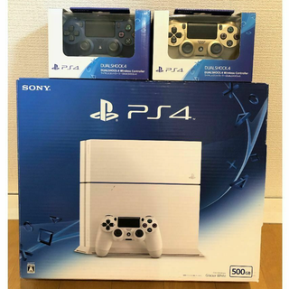 ソニー(SONY)のPS4 本体 週末限定値下げ！ソフト4本(オマケ)(家庭用ゲーム機本体)