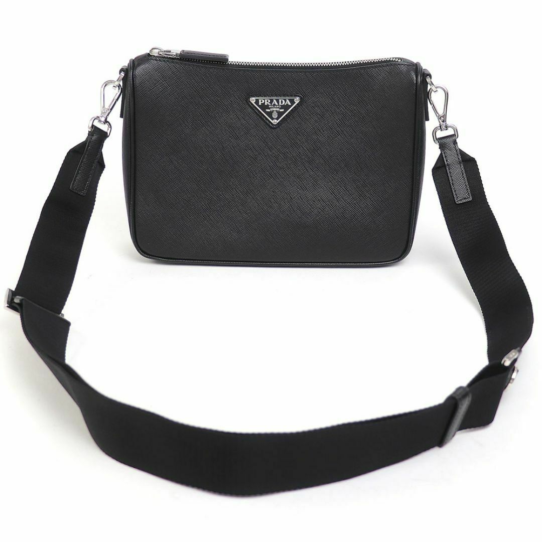 PRADA - 【美品】プラダ【PRADA】サフィアーノレザー ショルダーバッグ ブラック トライアングルロゴ ポシェット ポーチ付き 斜め掛け 2VH113 9Z2 F0002 V DMP SAFFIANO SHOULDER BAG NERO【SAランク】【中古】の通販 by 買取小町 ラクマ店|プラダならラクマ PRADA - 【美品】プラダ【PRADA】サフィアーノレザー ショルダーバッグ ブラック トライアングルロゴ ポシェット ポーチ付き 斜め掛け 2VH113 9Z2 F0002 V DMP SAFFIANO SHOULDER BAG NERO【SAランク】【中古】の通販 by 買取小町 ラクマ店|プラダならラクマ