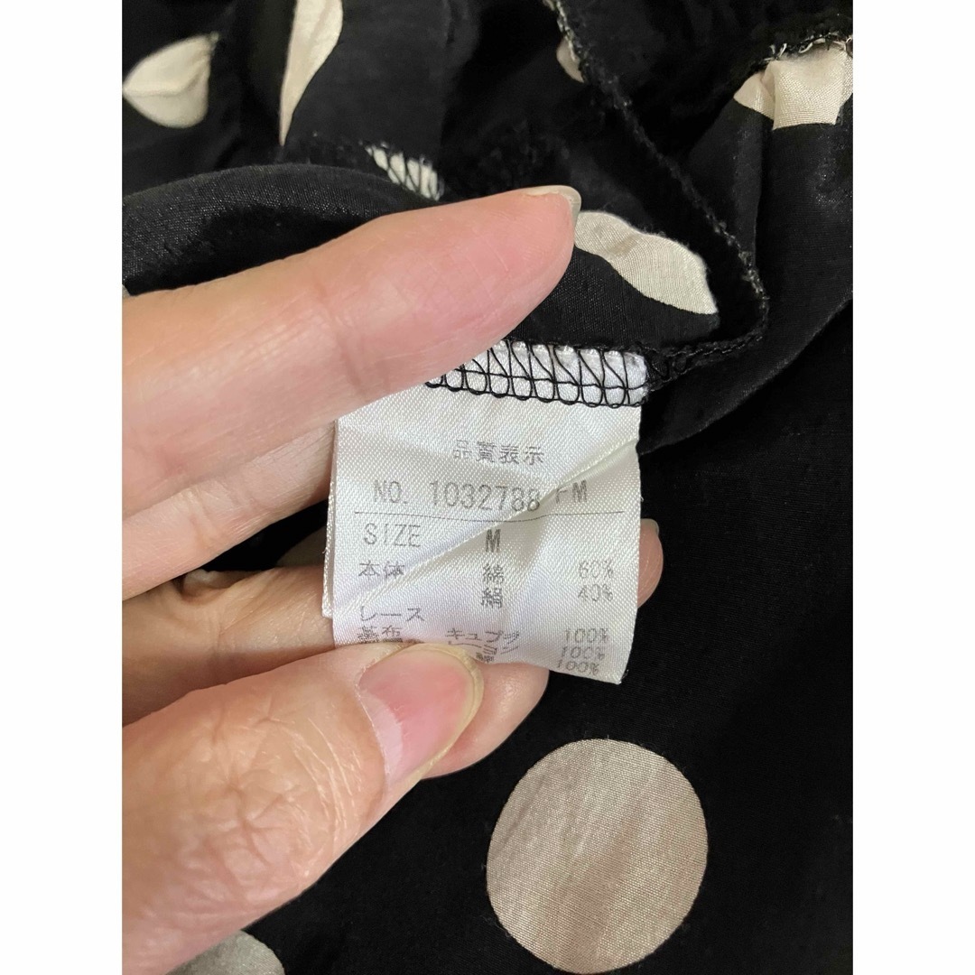 CRESCENT クレッシェント ワンピース チュニック 異素材ミックス M CRESCENT クレッシェント ワンピース チュニック 異素材ミックス M