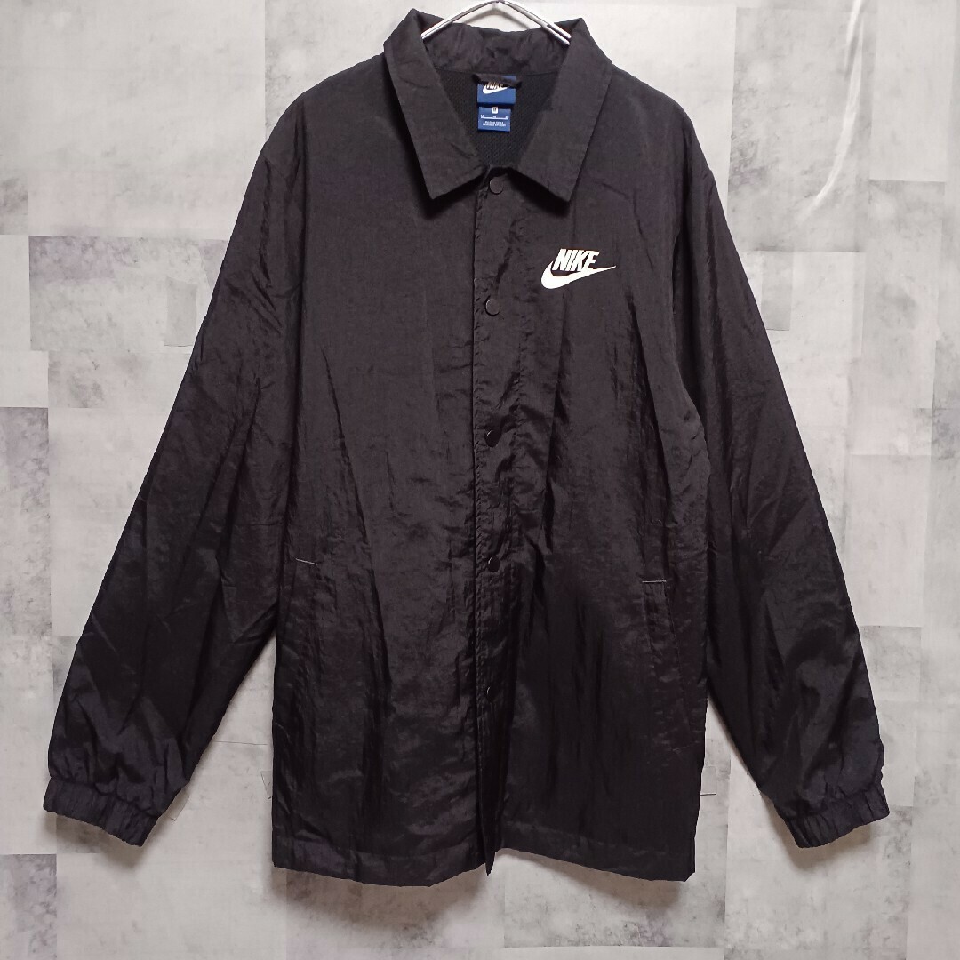 NIKE - NIKE ナイキ メンズ コーチジャケット M メッシュ 黒 NIKE - NIKE ナイキ メンズ コーチジャケット M メッシュ 黒