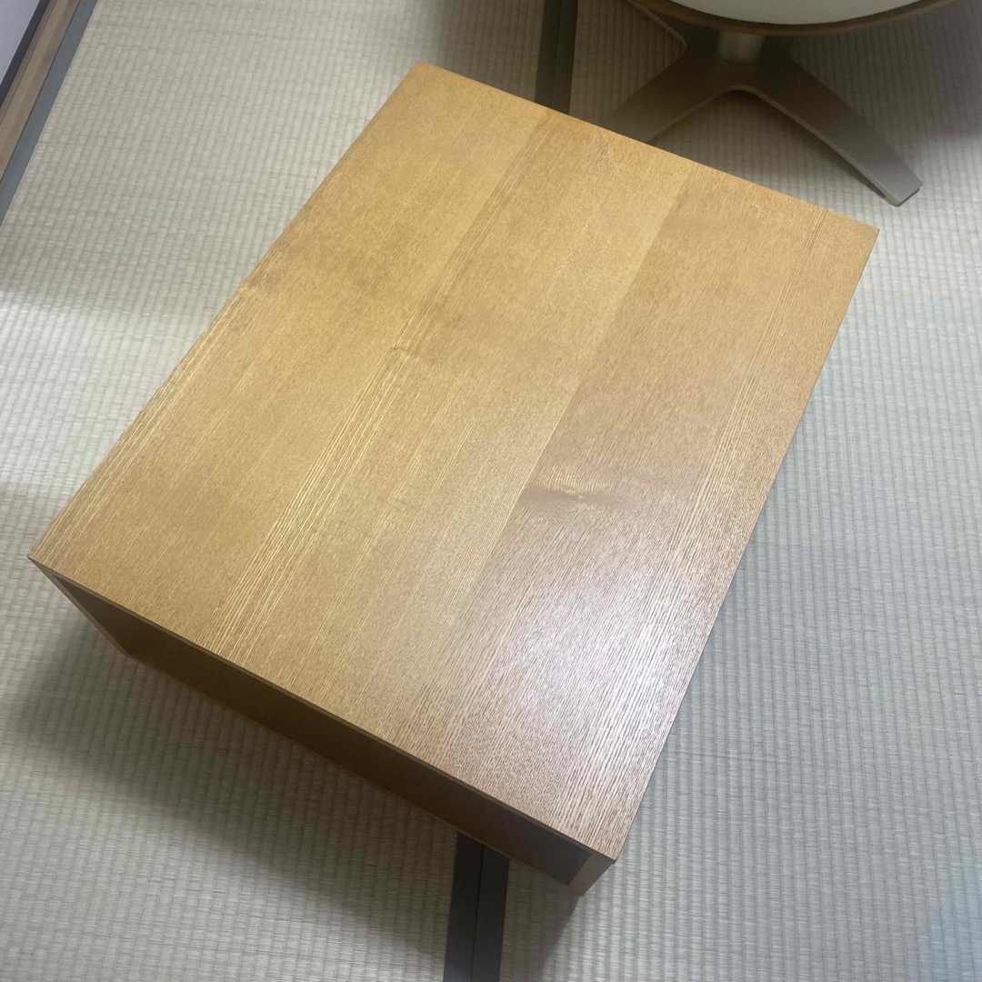 廃盤品 無印良品 ユニットソファ ボックステーブル タモ材 ロー 廃盤品 無印良品 ユニットソファ ボックステーブル タモ材 ロー