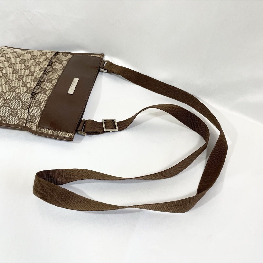 美品 正規品 GUCCI グッチ ショルダーバッグ GGキャンバス 美品 正規品 GUCCI グッチ ショルダーバッグ GGキャンバス