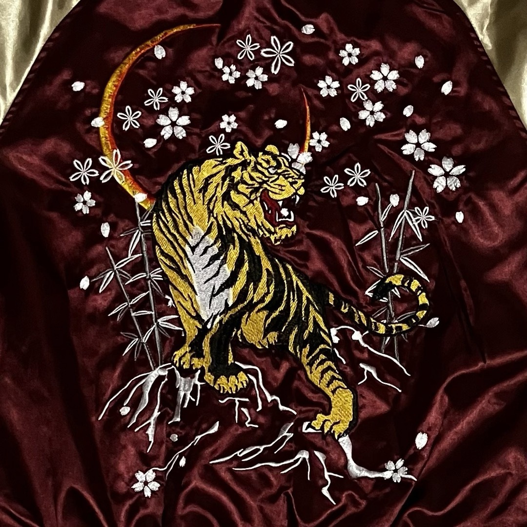 新品】一心如鏡 イッシンニョキョウ スカジャン タイガー 和柄 新品】一心如鏡 イッシンニョキョウ スカジャン タイガー 和柄