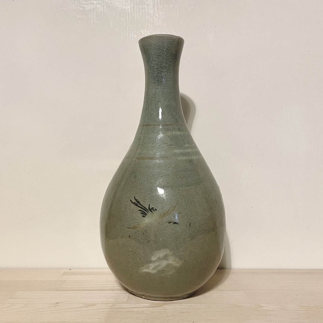 青磁 李朝 中国 アジア 鶴図 骨董品 美術 アンティーク しぶかっ 青磁 李朝 中国 アジア 鶴図 骨董品 美術 アンティーク しぶかっ