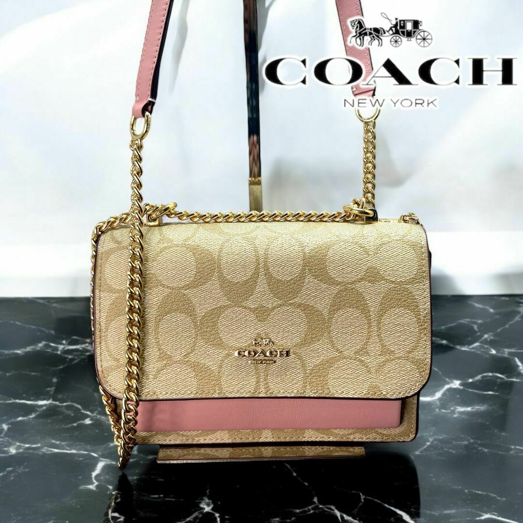 COACH - ✨正規品＆極美品‼️✨ コーチ シグネーチャー ミニクレア クロスボディバッグ