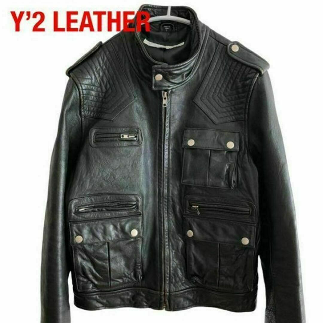 Y'2 LEATHER ライダースジャケット レザージャケット Y2レザーの Y'2 LEATHER ライダースジャケット レザージャケット Y2レザーの