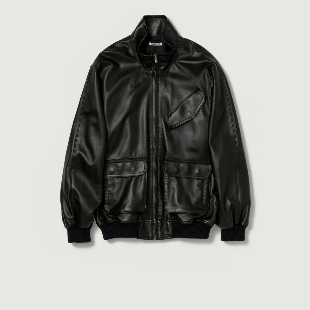 AURALEE - 24AW AURALEE LAMB LEATHER ZIP BLOUSON 0の通販 by AURALEE - 24AW AURALEE LAMB LEATHER ZIP BLOUSON 0の通販 by