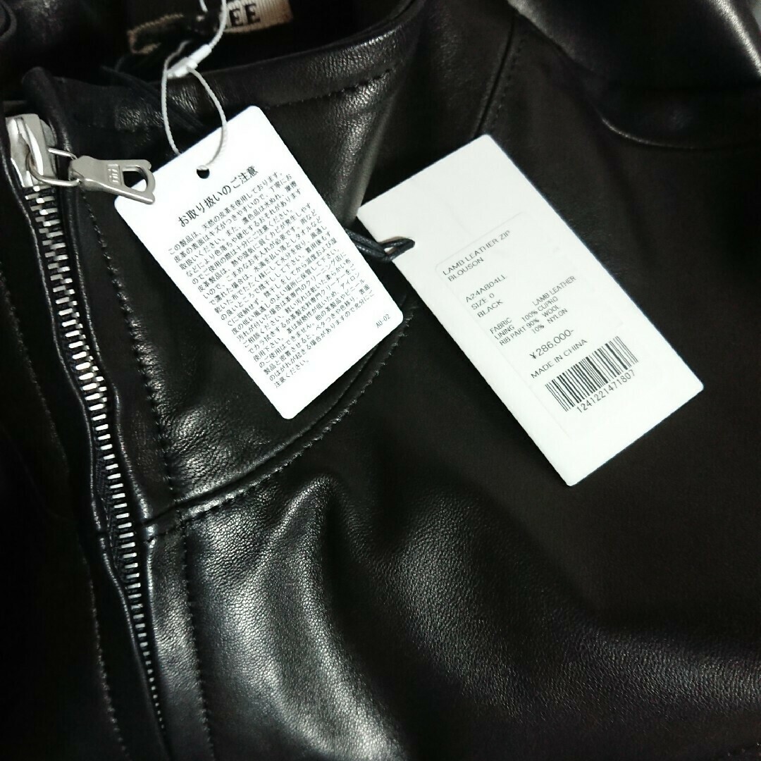 AURALEE - 24AW AURALEE LAMB LEATHER ZIP BLOUSON 0の通販 by AURALEE - 24AW AURALEE LAMB LEATHER ZIP BLOUSON 0の通販 by