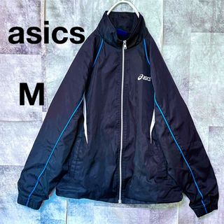 asics - asicsウインドブレーカー ナイロンジャケット M 裏毛 asics - asicsウインドブレーカー ナイロンジャケット M 裏毛