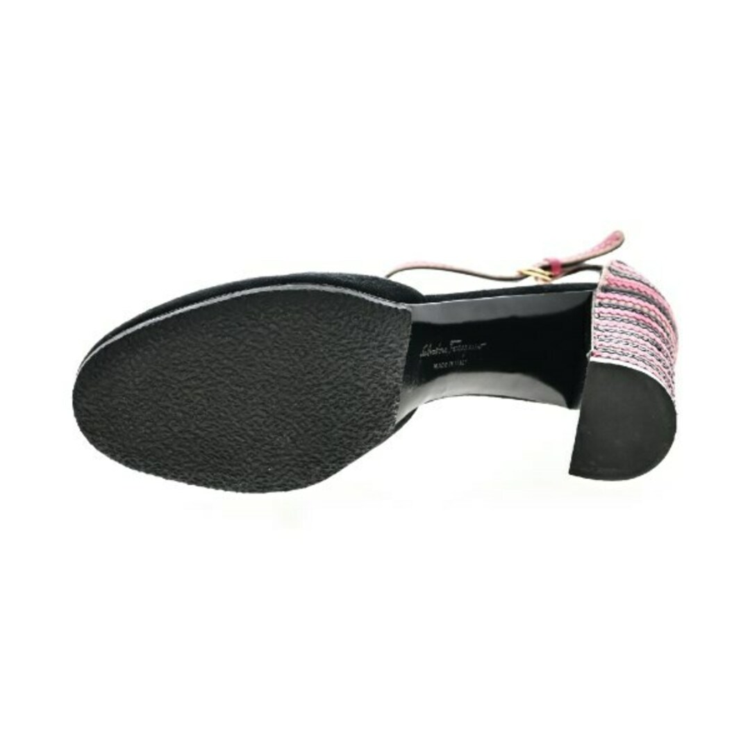 Salvatore Ferragamo サンダル 4(21.5cm位) 黒 【古着】 Salvatore Ferragamo サンダル 4(21.5cm位) 黒 【古着】