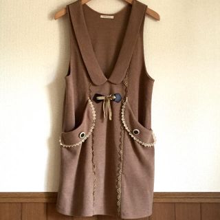 アクシーズファム(axes femme)の【axes femme】美品✨ジャンパースカート  送料無料！(ひざ丈ワンピース)