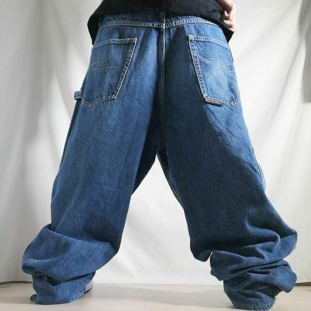 FUBU - 90s フブ 超極太バギーパンツ デニムペインターパンツ FUBU - 90s フブ 超極太バギーパンツ デニムペインターパンツ