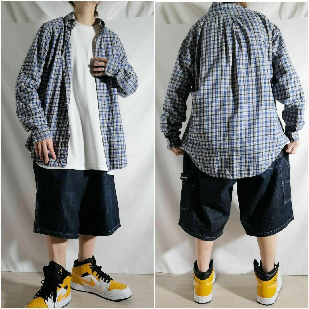 Ralph Lauren - 90s ラルフローレン チェックシャツ BD 長袖 Ralph Lauren - 90s ラルフローレン チェックシャツ BD 長袖