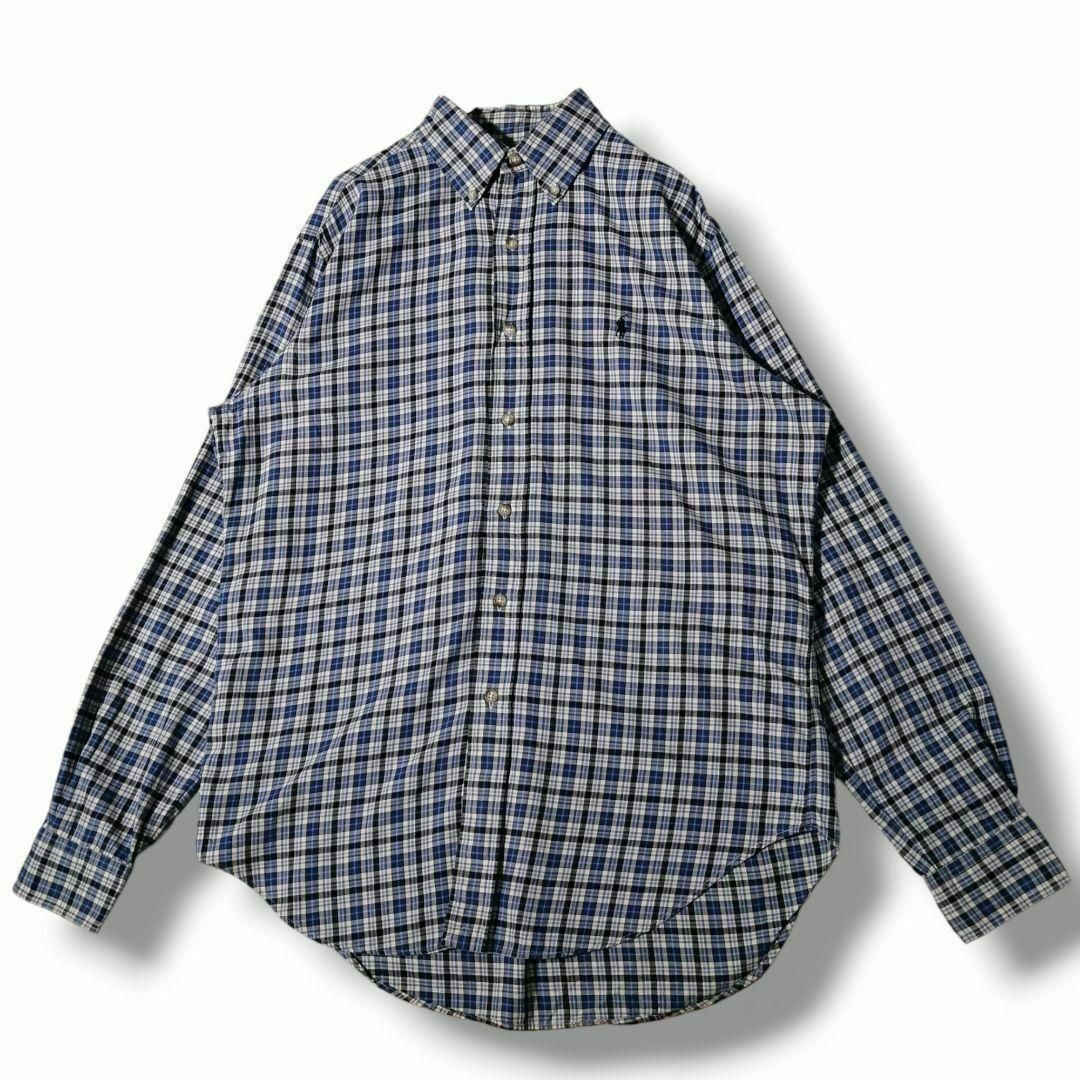 Ralph Lauren - 90s ラルフローレン チェックシャツ BD 長袖 Ralph Lauren - 90s ラルフローレン チェックシャツ BD 長袖