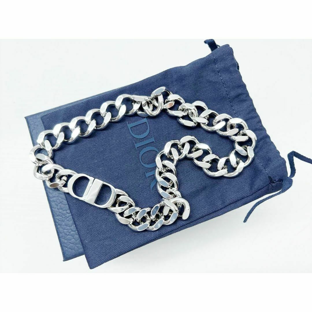 Dior - 美品　ディオール　CD Icon　チェーンリンク　ネックレス　シルバー