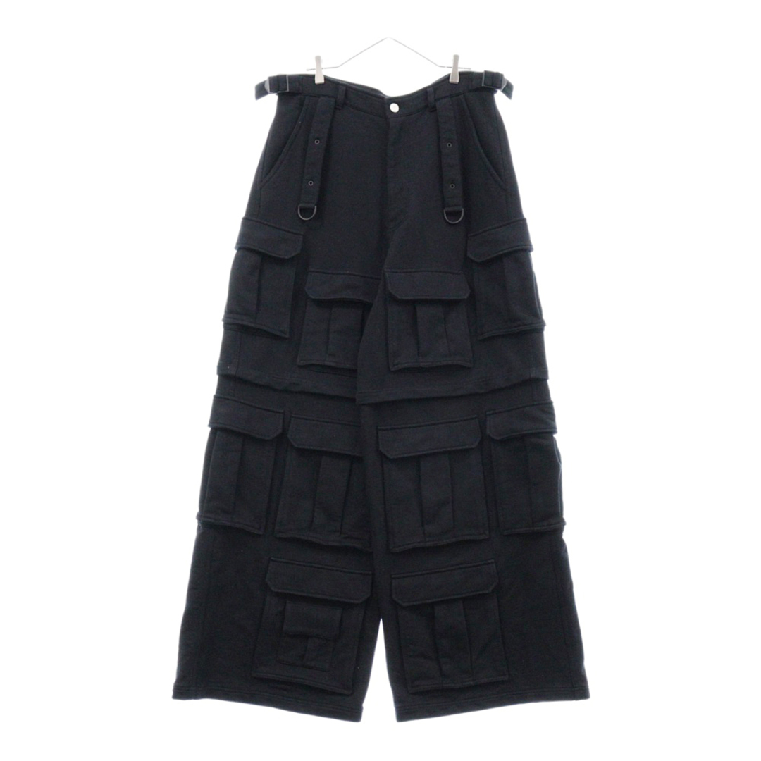 VETEMENTS ヴェトモン 24SS BLACKOUT CARGO SWEATPANTS ブラック VETEMENTS ヴェトモン 24SS BLACKOUT CARGO SWEATPANTS ブラック