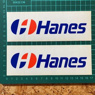ヘインズ(Hanes)のHanes STICKER ステッカー シール 2枚 年代物 ビンテージ(その他)