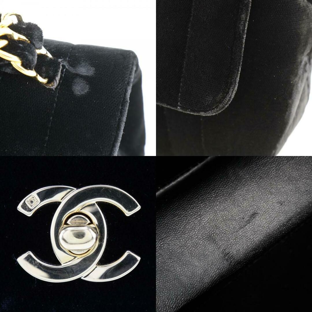 CHANEL - 【CHANEL】シャネル ココマーク ベロア 黒 レディース CHANEL - 【CHANEL】シャネル ココマーク ベロア 黒 レディース