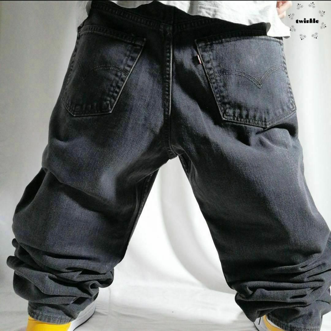 人気ブラドン Levi's - 00sリーバイス550極太バギーサルファブラックデニムW38L32黒古着3406の通販 by 古着屋 twinkle|リーバイス ならラクマ パンツ