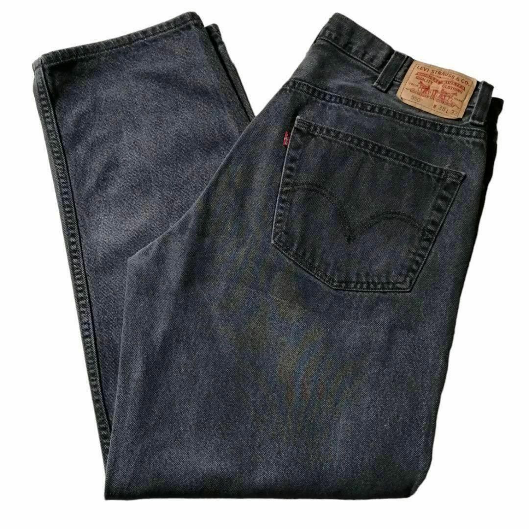 Levi's - 00sリーバイス550極太バギーサルファブラックデニム Levi's - 00sリーバイス550極太バギーサルファブラックデニム