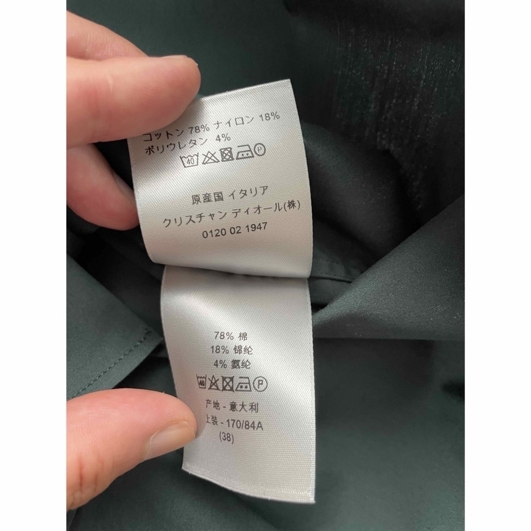 DIOR HOMME - 極美品 Dior Homme 18AWBee Yシャツ Greenの通販 DIOR HOMME - 極美品 Dior Homme 18AWBee Yシャツ Greenの通販