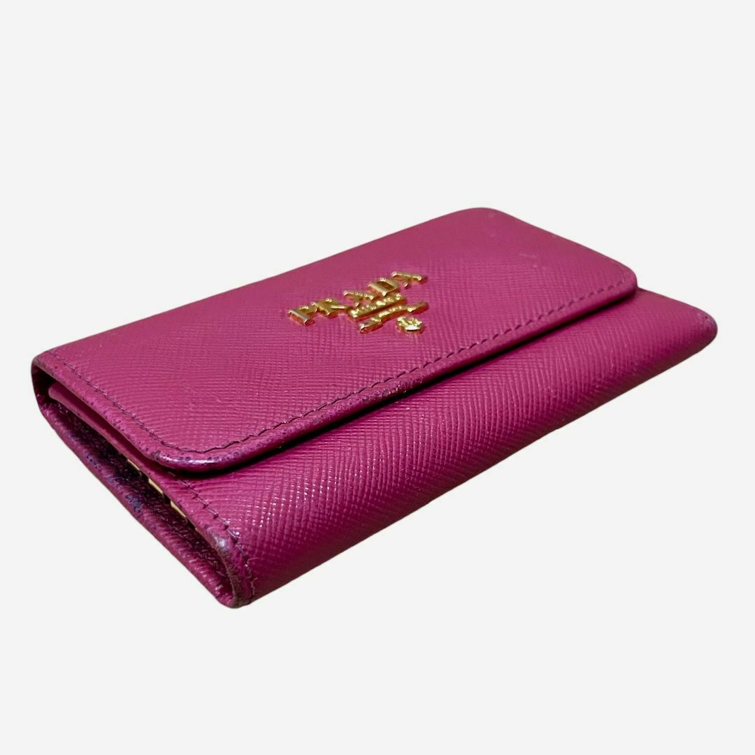 プラダ PRADA SAFFIANO キーケースPEONIA