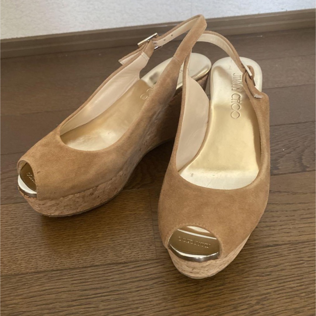 Jimmy Choo ジミーチュウ コルクヒール ウェッジ サンダル 36 Jimmy Choo ジミーチュウ コルクヒール ウェッジ サンダル 36