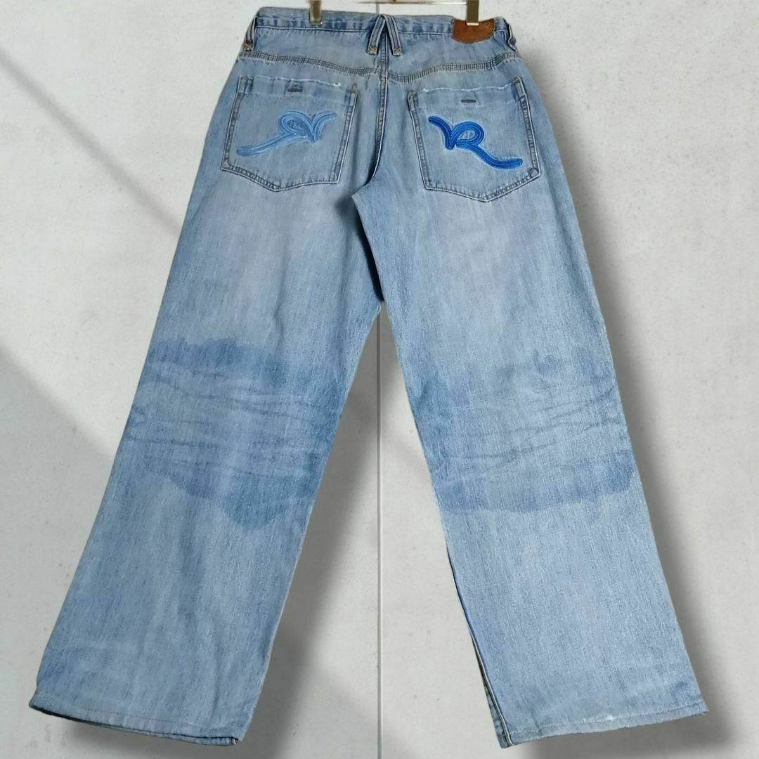 Rocawear - 00s ロカウェア バギーパンツ バックロゴ刺繍 ヒップ Rocawear - 00s ロカウェア バギーパンツ バックロゴ刺繍 ヒップ