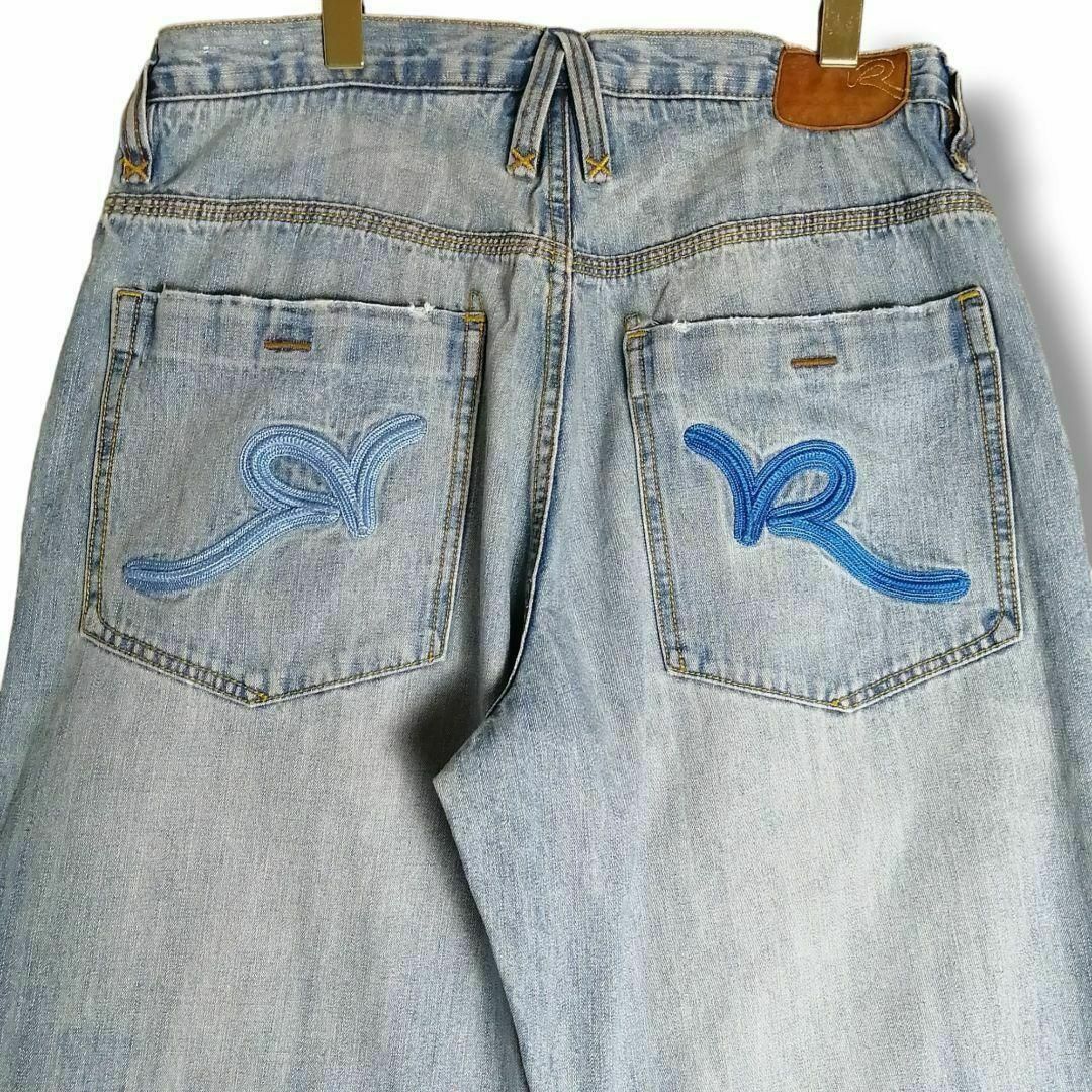 Rocawear - 00s ロカウェア バギーパンツ バックロゴ刺繍 ヒップ Rocawear - 00s ロカウェア バギーパンツ バックロゴ刺繍 ヒップ
