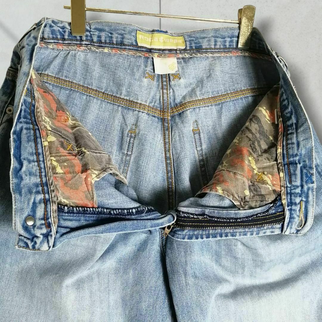 Rocawear - 00s ロカウェア バギーパンツ バックロゴ刺繍 ヒップ Rocawear - 00s ロカウェア バギーパンツ バックロゴ刺繍 ヒップ