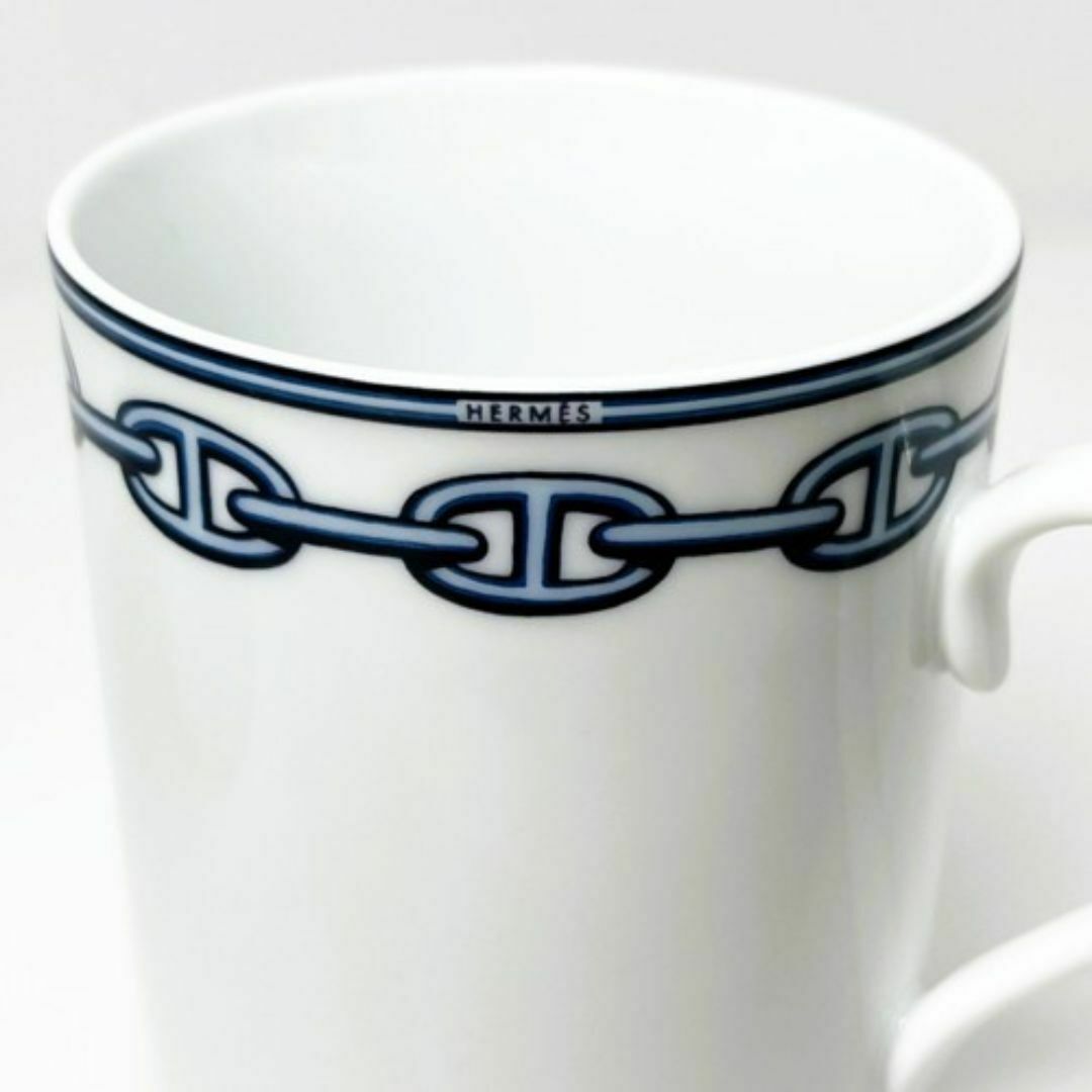 HERMES - HERMES エルメス シェーヌダンクル マグカップ 2客 HERMES - HERMES エルメス シェーヌダンクル マグカップ 2客