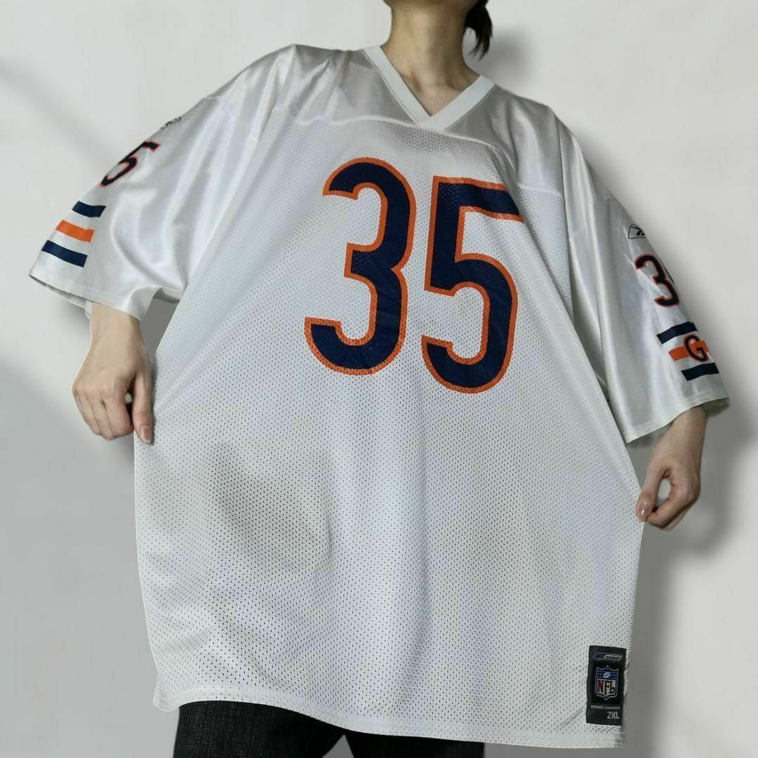NFL シカゴベアーズ アメフト ゲームシャツ ホワイト 2XL 1701の NFL シカゴベアーズ アメフト ゲームシャツ ホワイト 2XL 1701の