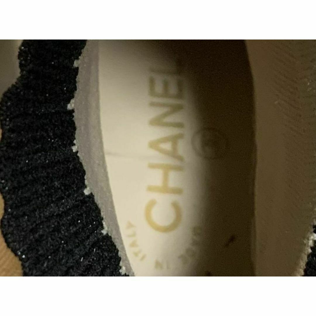 CHANEL - 超美品 シャネル G34352 ココマーク ラメ ソックス CHANEL - 超美品 シャネル G34352 ココマーク ラメ ソックス