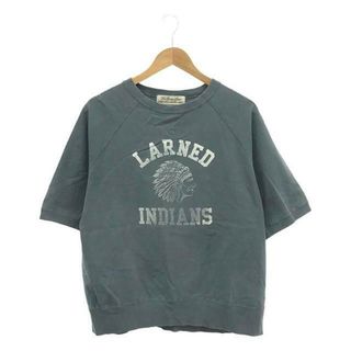 L'Appartement / アパルトモン | 別注 REMI RELIEF Print 1/2 Sleeve Sweat ハーフスリーブスウェット | F | グレーブルー系 | レディース(トレーナー/スウェット)