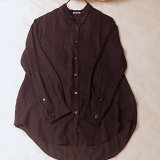 アクネ(ACNE)のACNE シフォン素材ロングシャツ(シャツ/ブラウス(長袖/七分))