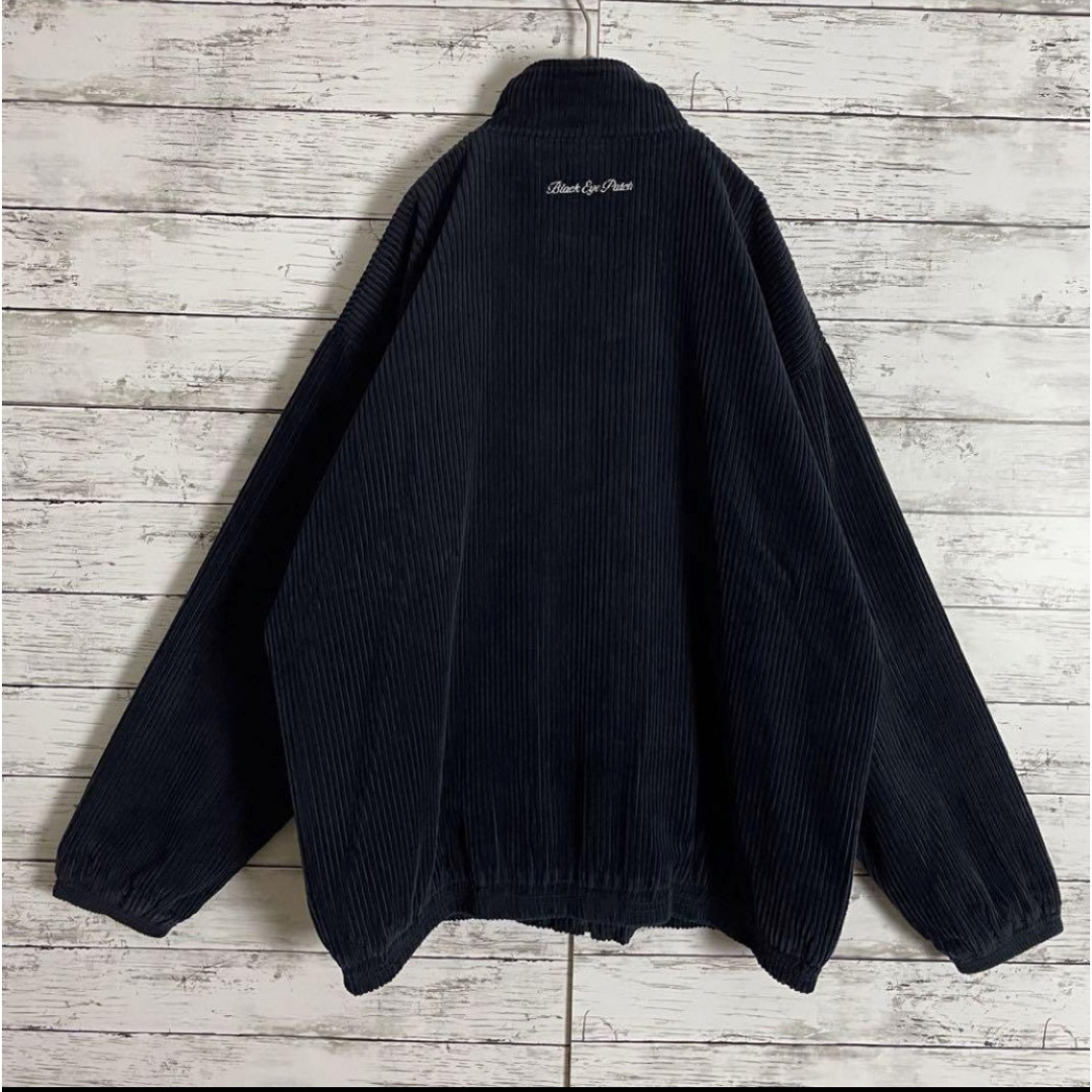 即完売モデル】ブラックアイパッチ 刺繍ロゴ コーデュロイジップ 即完売モデル】ブラックアイパッチ 刺繍ロゴ コーデュロイジップ
