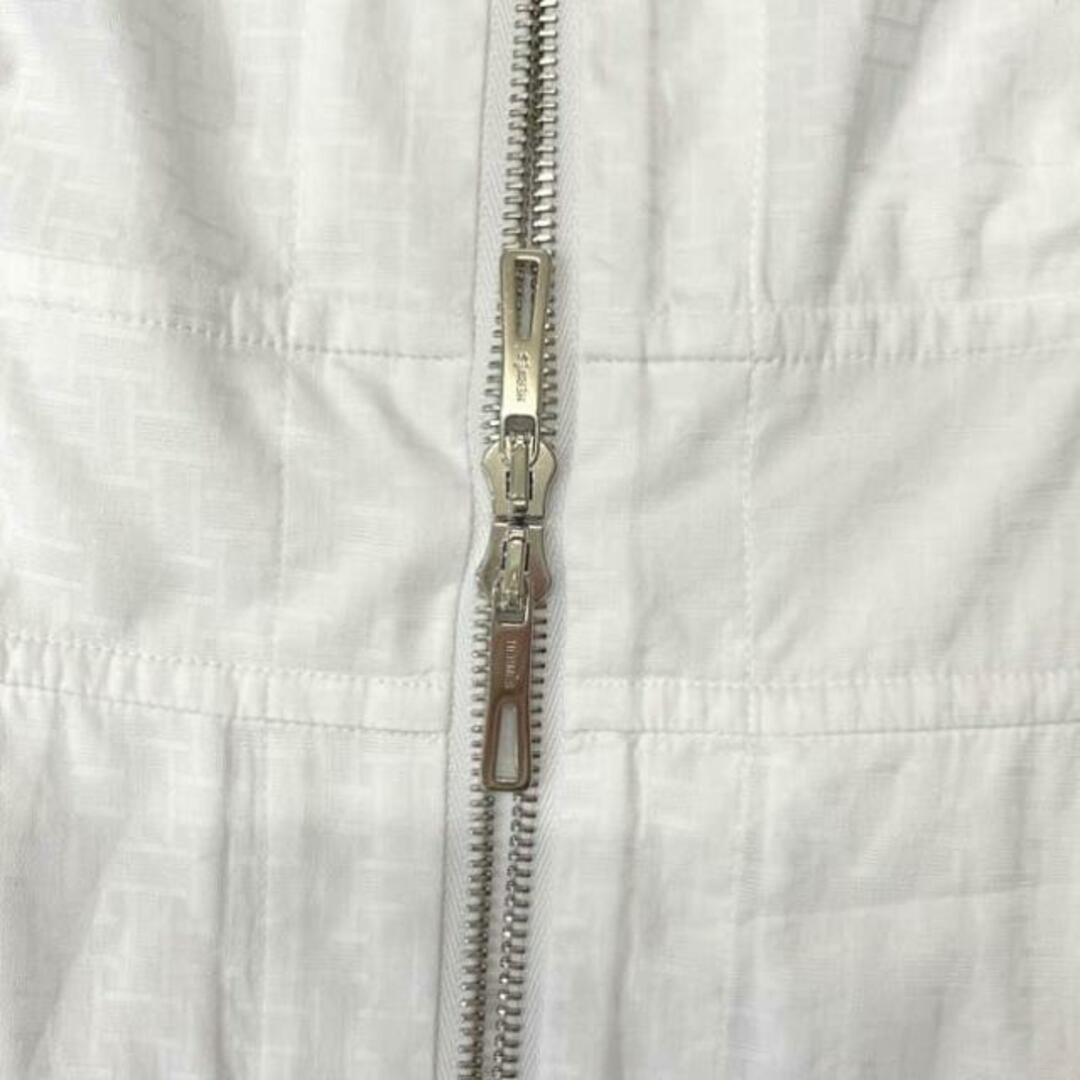 HERMES - エルメス ジップ ワンピース ホワイト 美品 HERMES - エルメス ジップ ワンピース ホワイト 美品