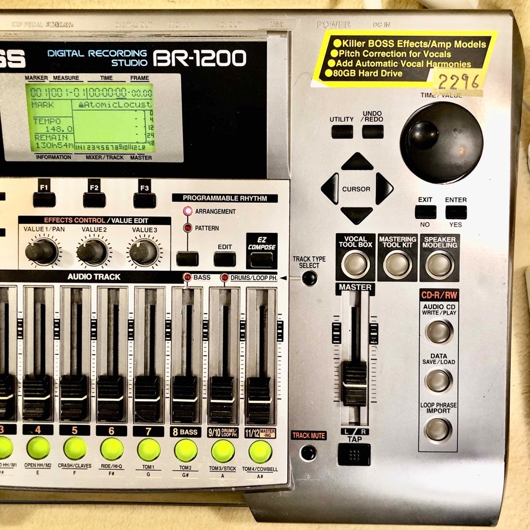 2296.BOSS BR-1200CD!MTR80GB仕様!動作確認済み‼️ 2296.BOSS BR-1200CD!MTR80GB仕様!動作確認済み‼️